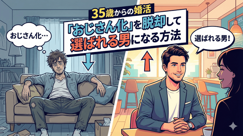 35歳からの婚活で「おじさん化」する男の致命的な特徴。20代女性から生理的に拒絶されないための完全脱却マニュアル