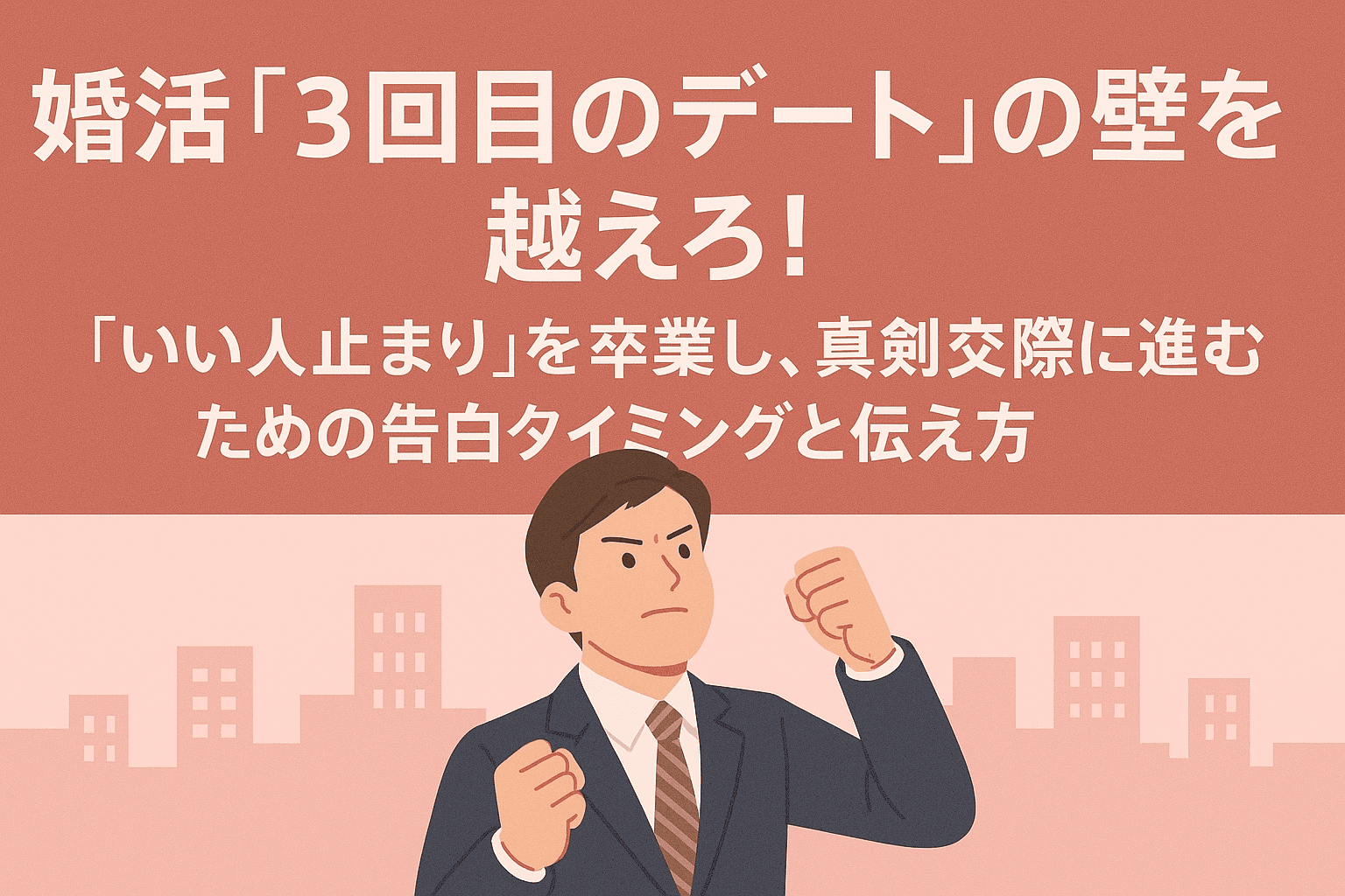 婚活3回目のデートの壁!「いい人止まり」を卒業し、真剣交際に進むための告白のコツ