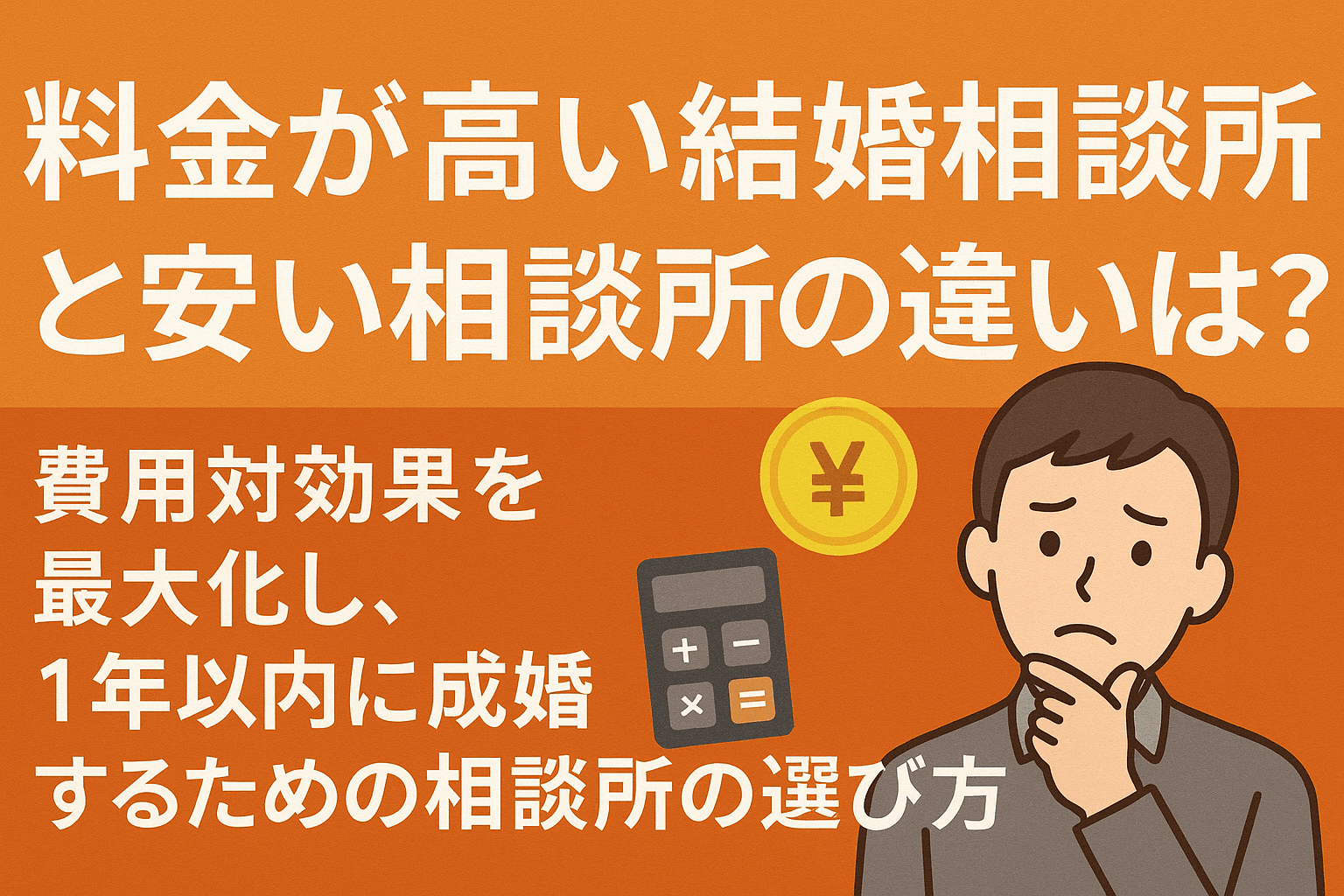 高い結婚相談所と安い相談所の違いは?費用対効果で選ぶ成婚のための相談所の選び方