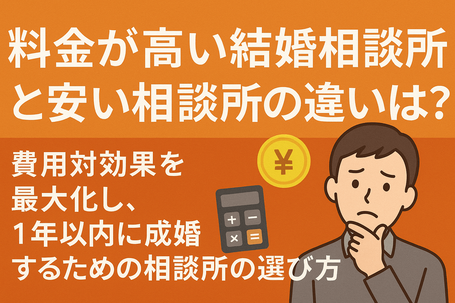 高い結婚相談所と安い相談所の違いは?費用対効果で選ぶ成婚のための相談所の選び方