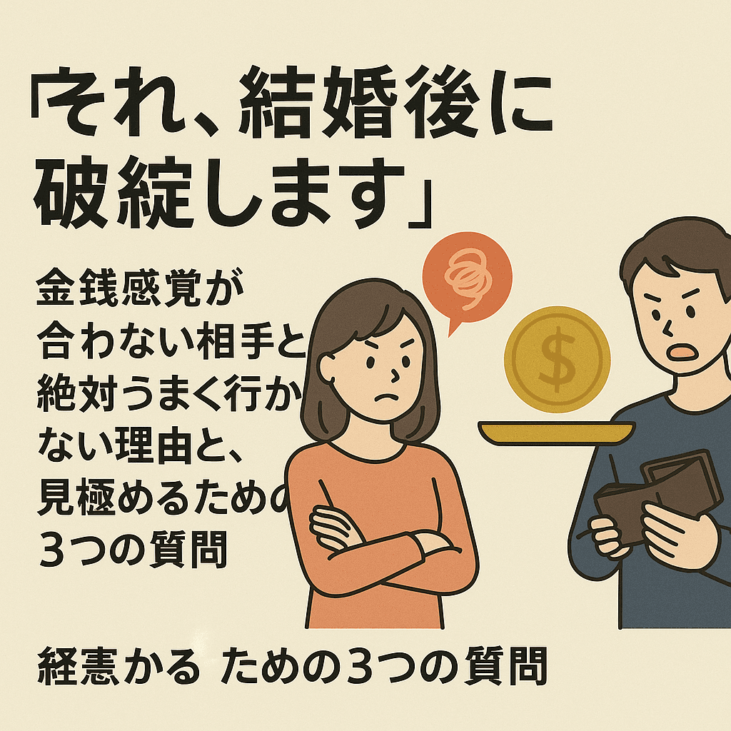 結婚相手の「金銭感覚」を見極める方法。合わないと破綻する3つの理由