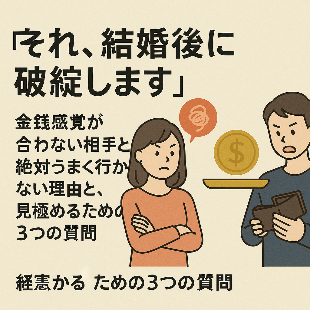 結婚相手の「金銭感覚」を見極める方法。合わないと破綻する3つの理由