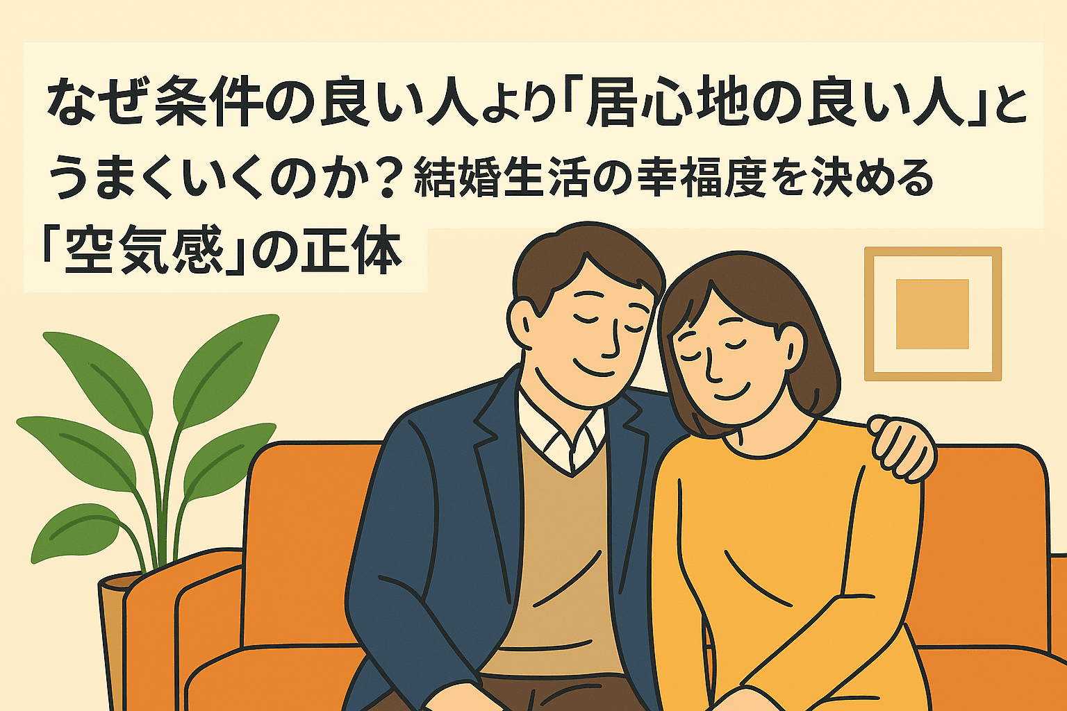 結婚の決め手は「居心地の良さ」。条件より大事な「空気感」とは?